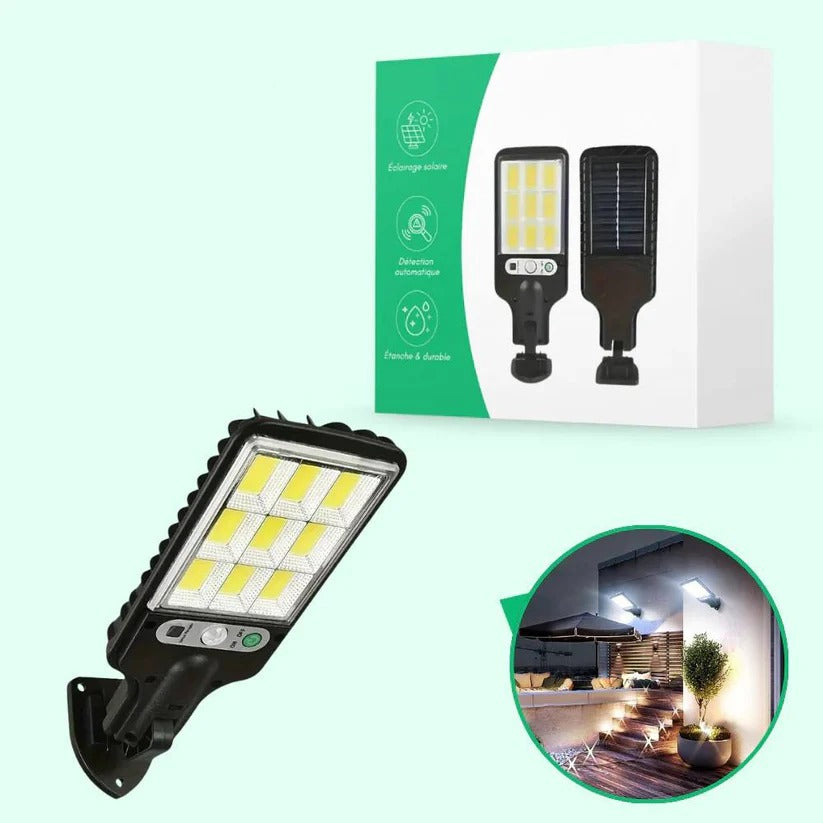 Smart Solar Wall Light with Motion Detection for Outdoor Safety