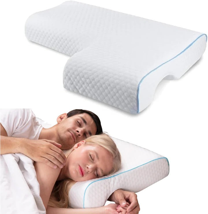 Cuddle Comfort Pillow with Arm Channel and Support Design