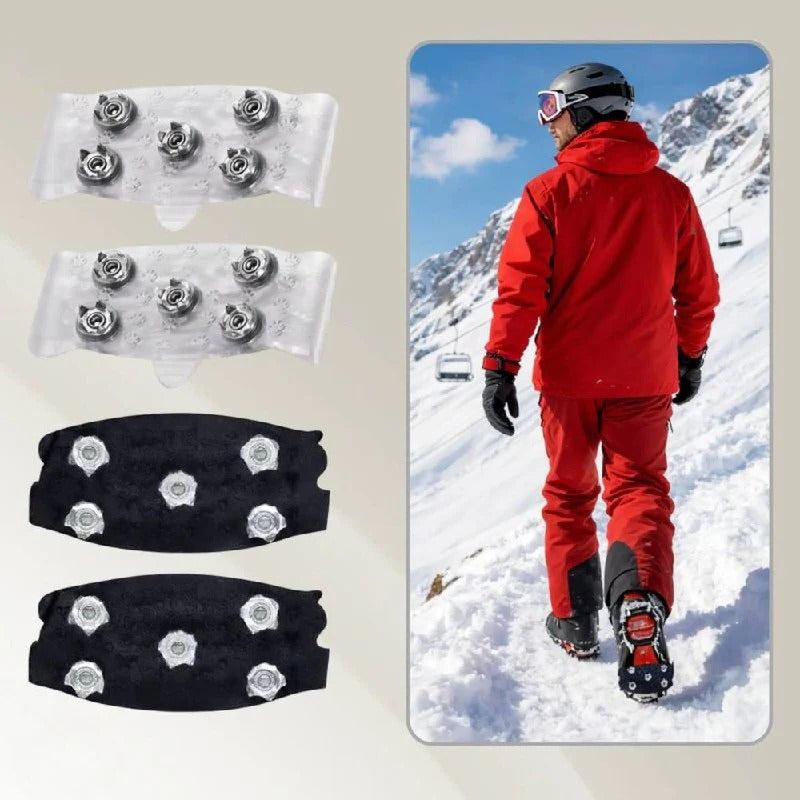 Winter Grip Spikes for Slip-Resistant Footwear