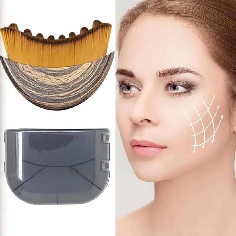 Sculpting Face Brush with Soft Bristles for Radiant Skin