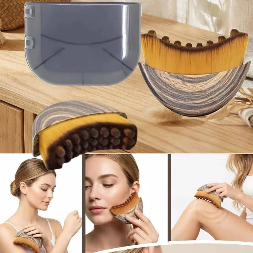 Sculpting Face Brush with Soft Bristles for Radiant Skin