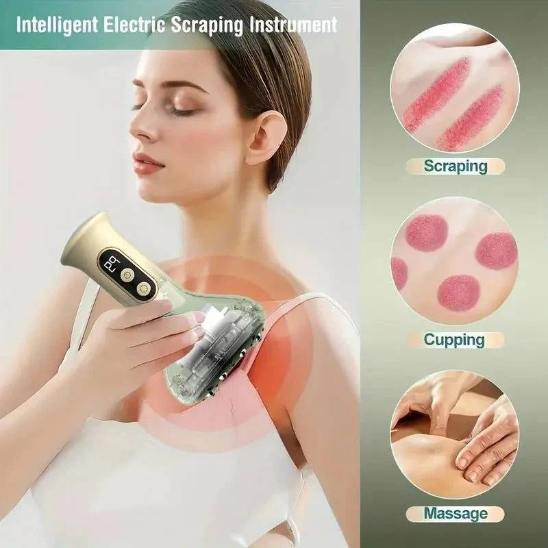 Rechargeable Cupping Therapy Device with Adjustable Heat & Dual Light