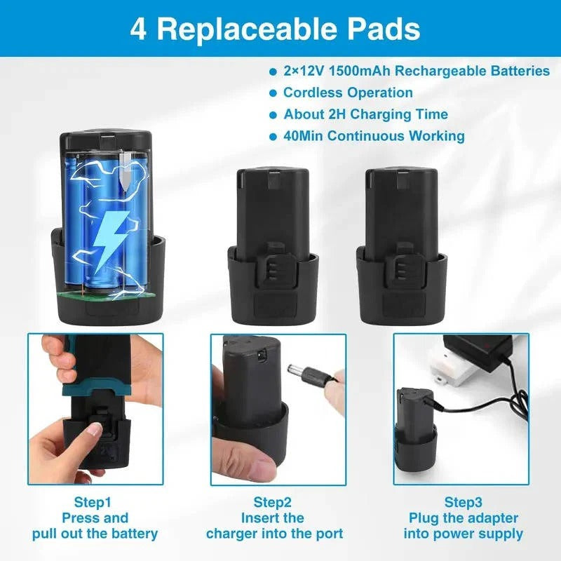 Wireless Dual-Action Car Polish System with 6 Adjustable Speeds and 9mm Orbit