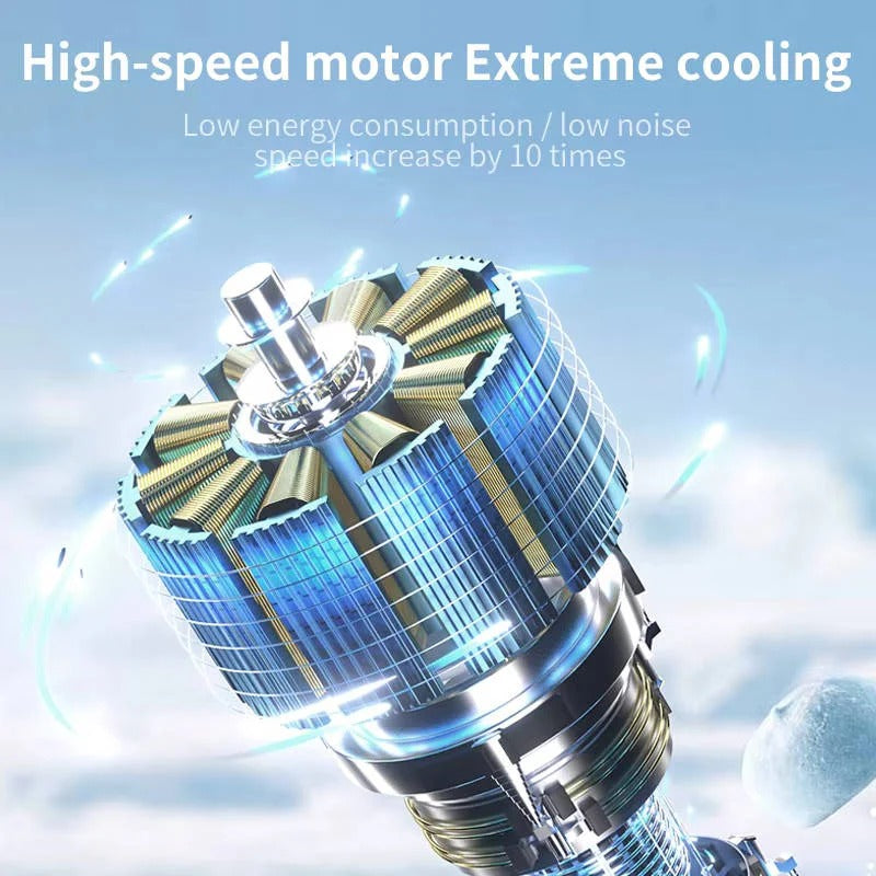 Versatile 3-in-1 Rechargeable Hand Fan with Flashlight & Display