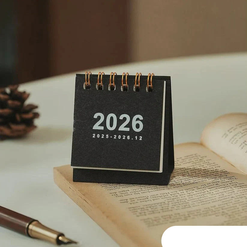 2026 Desk Calendar with Daily Planning and Easy Flip Design