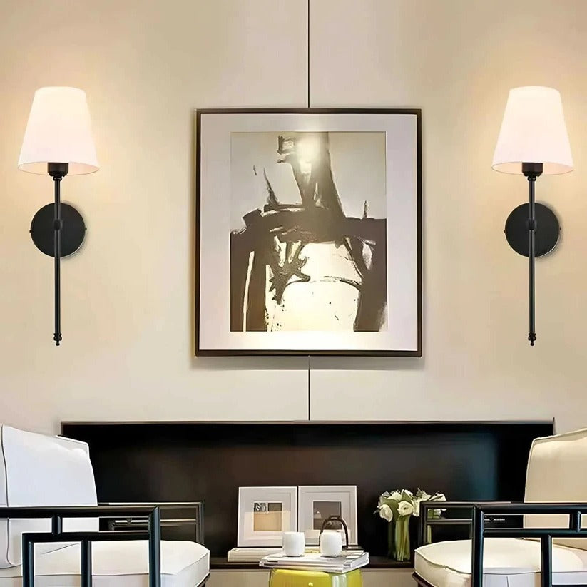 Wireless Wall Lamps with Remote Control - Set of 2