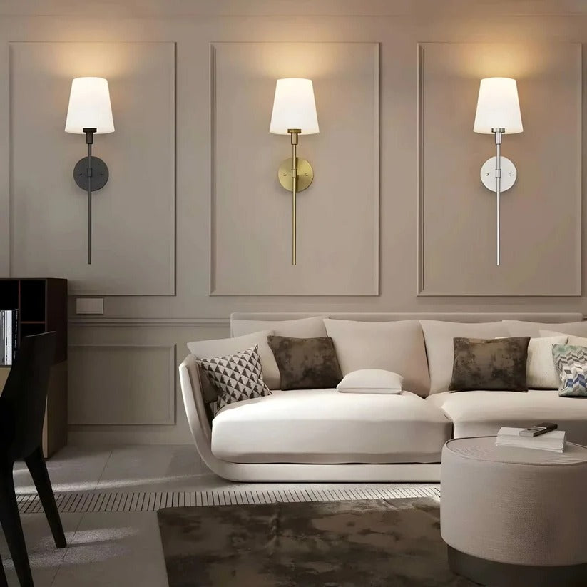 Wireless Wall Lamps with Remote Control - Set of 2