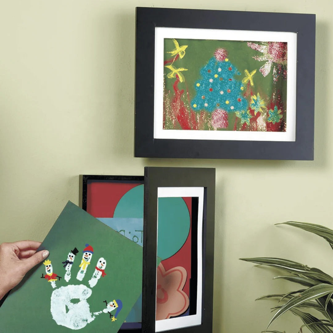 Innovative Rotating Frame for Showcasing Kids' Art - Holds 150 Pieces
