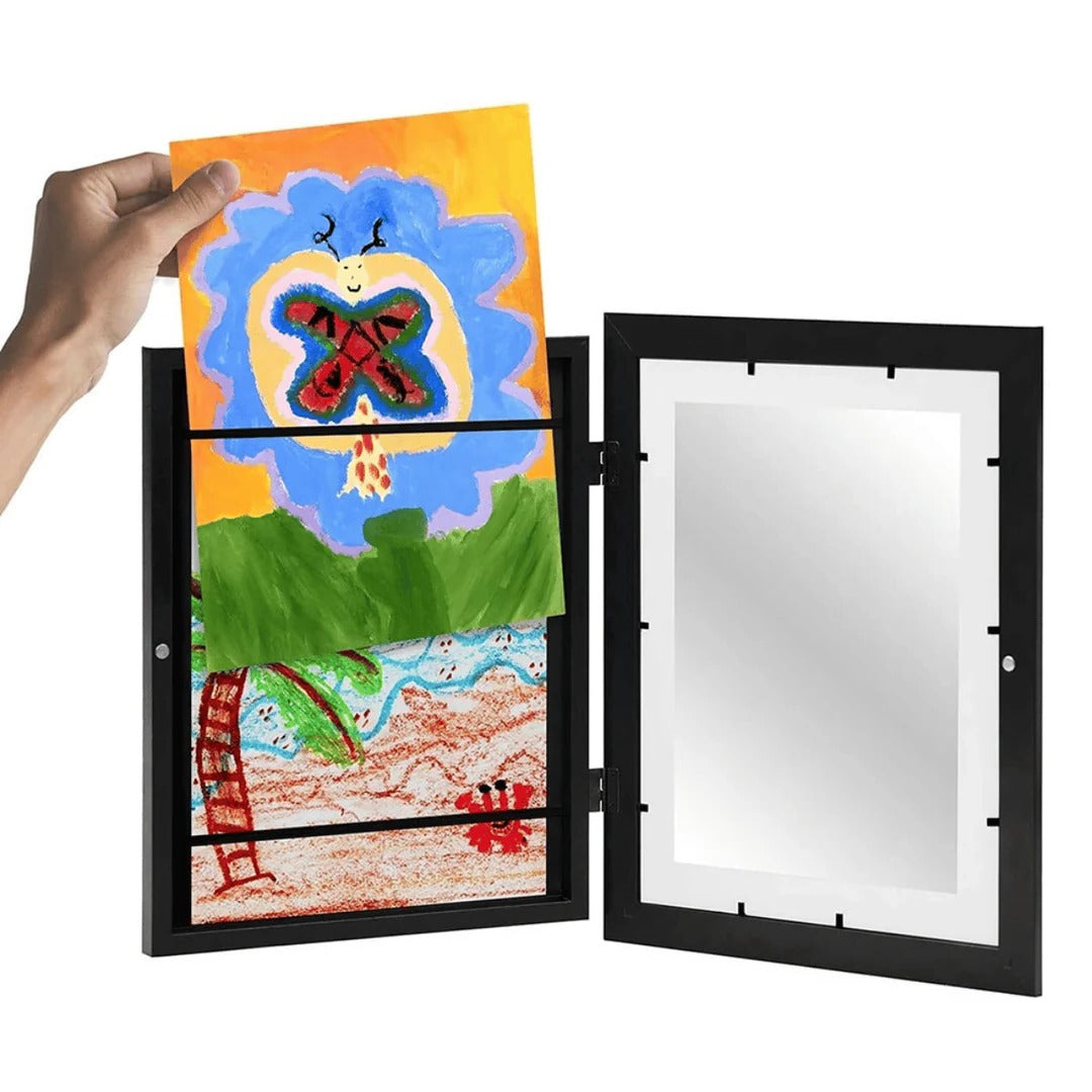 Innovative Rotating Frame for Showcasing Kids' Art - Holds 150 Pieces
