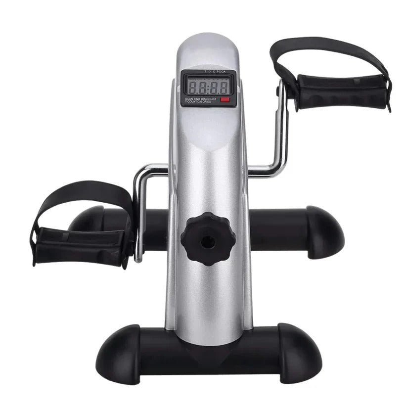 Compact Under-Desk Pedal Exerciser with Adjustable Resistance and LCD Readout
