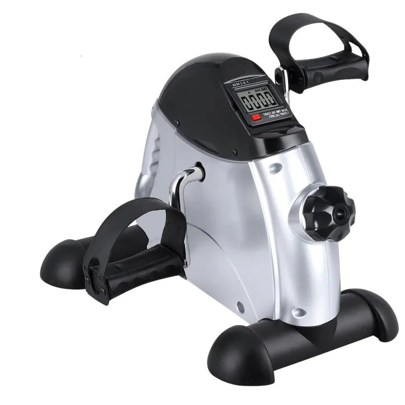 Compact Under-Desk Pedal Exerciser with Adjustable Resistance and LCD Readout