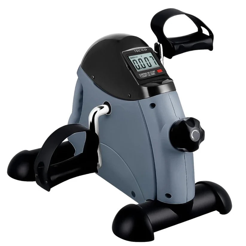 Compact Under-Desk Pedal Exerciser with Adjustable Resistance and LCD Readout