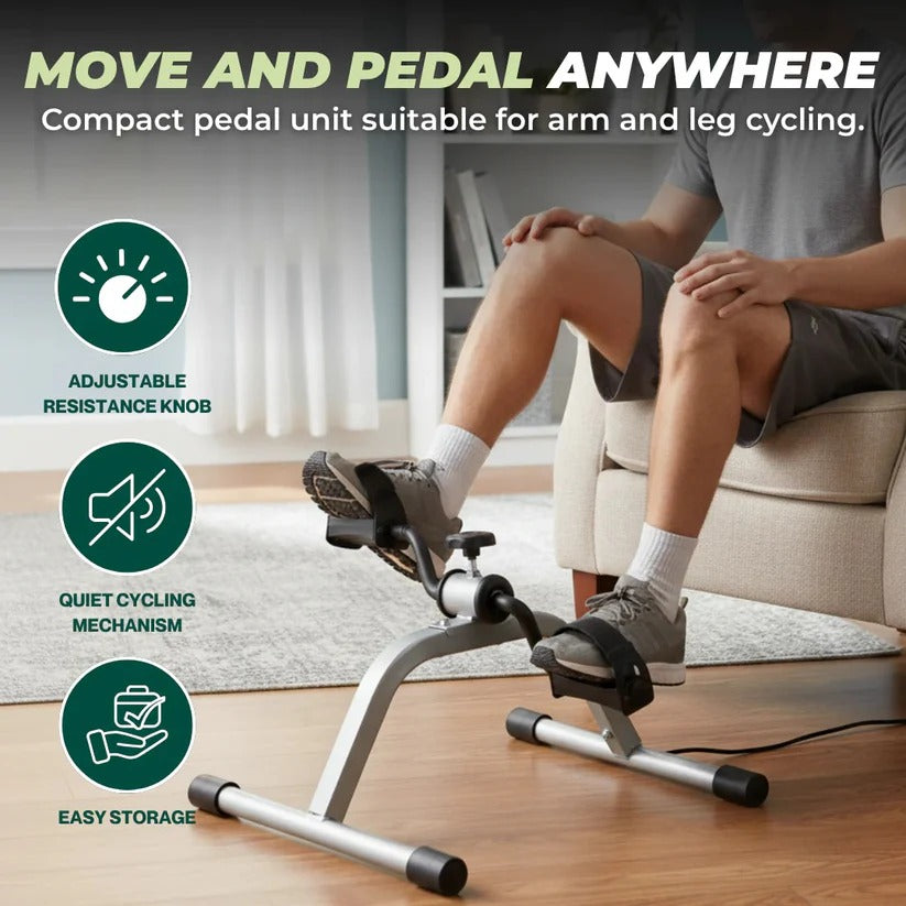 Versatile Pedal Exerciser for Easy Arm and Leg Workouts