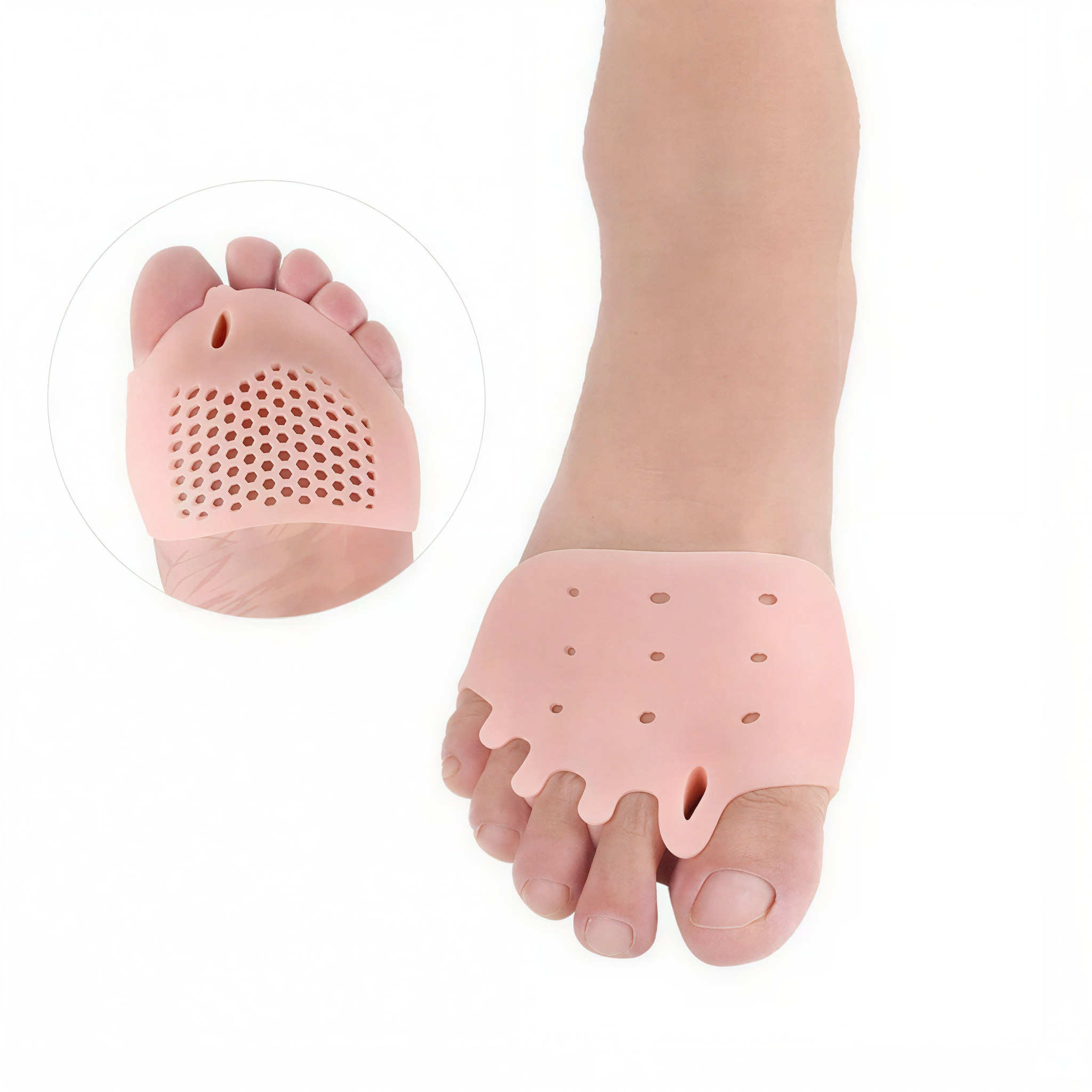 Comfort Gel Foot Sleeves with Individual Toe Support