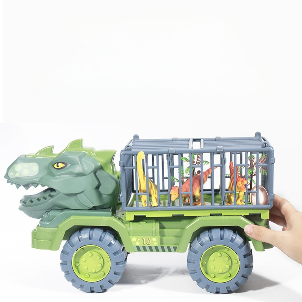 Jurassic Adventure Truck Playset with Carrying Cage and Figures
