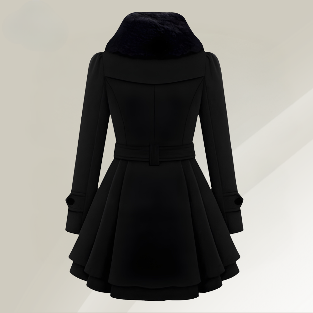 Chic Women's Winter Jacket with Luxurious Faux Fur Collar