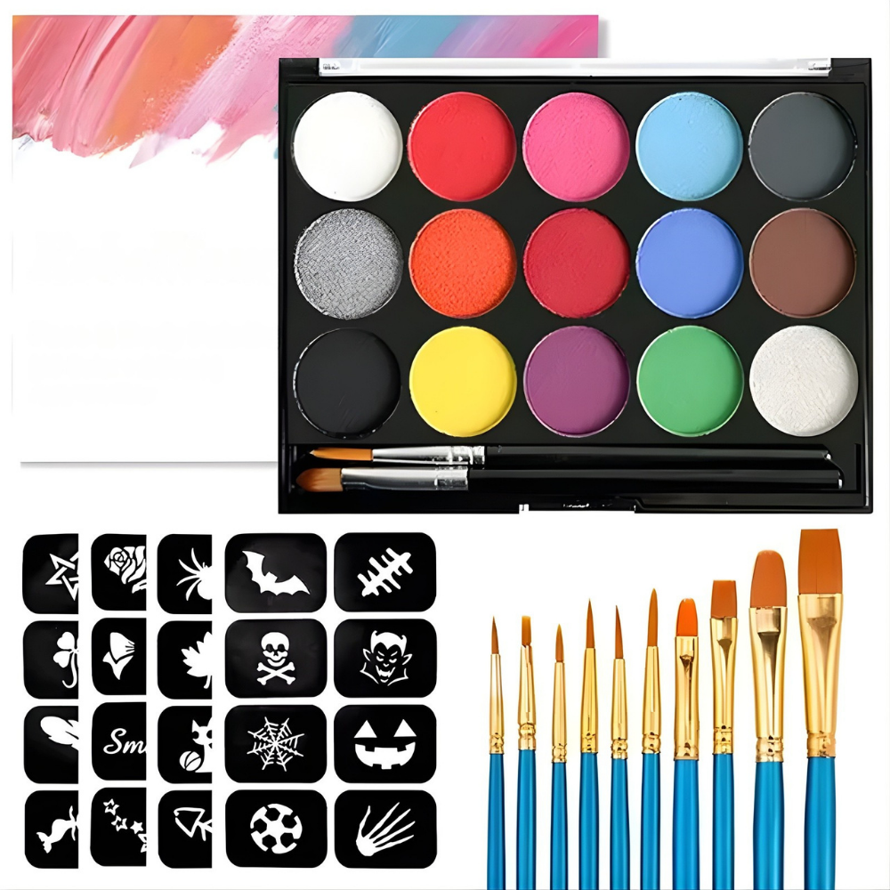 Creative Body Art Paint Set for Kids' Events and Celebrations