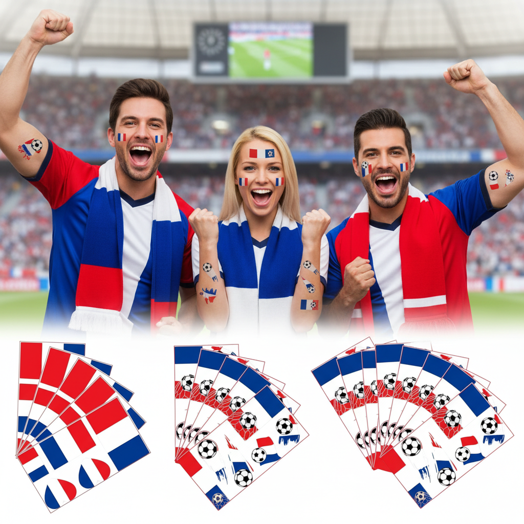 Express Your Passion with Waterproof Face Art Stickers