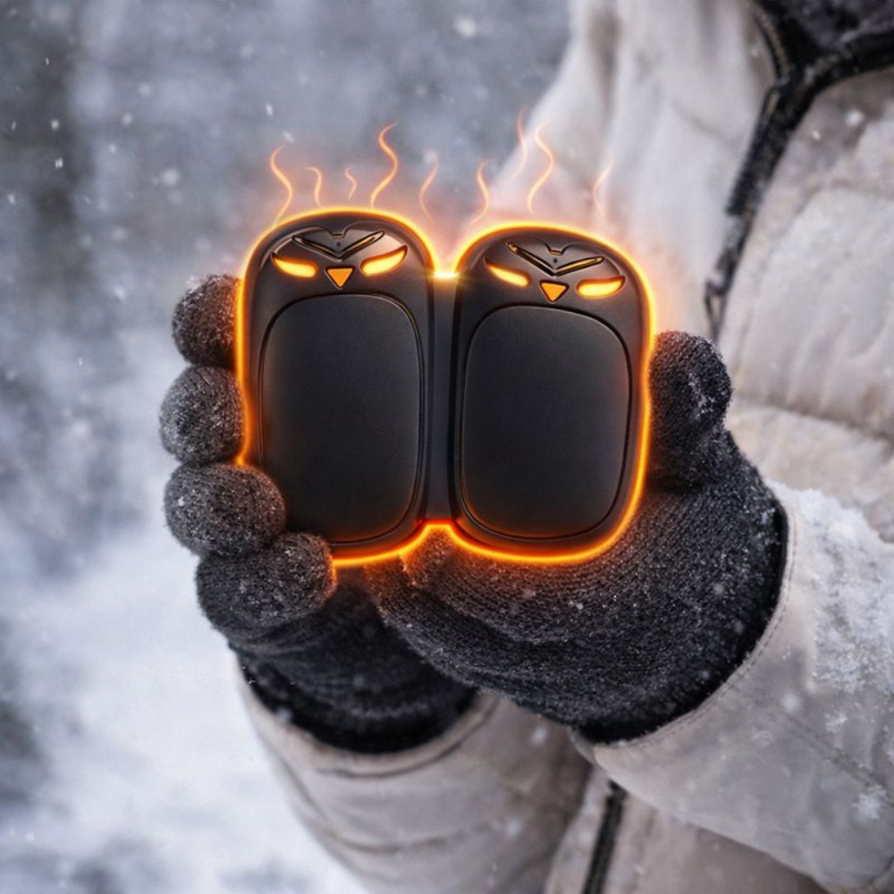 Portable Dual Electric Hand Warmers for On-the-Go Comfort