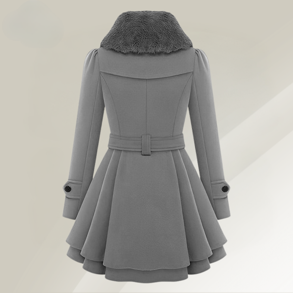Chic Women's Winter Jacket with Luxurious Faux Fur Collar