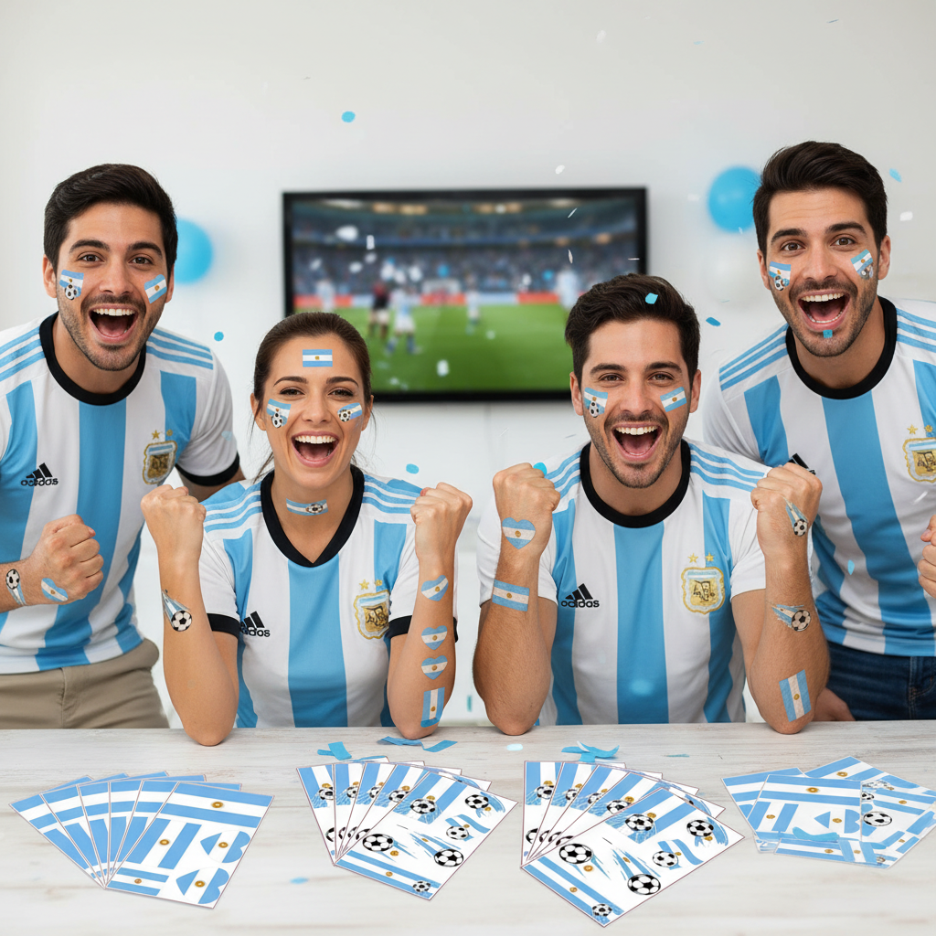 Express Your Passion with Waterproof Face Art Stickers