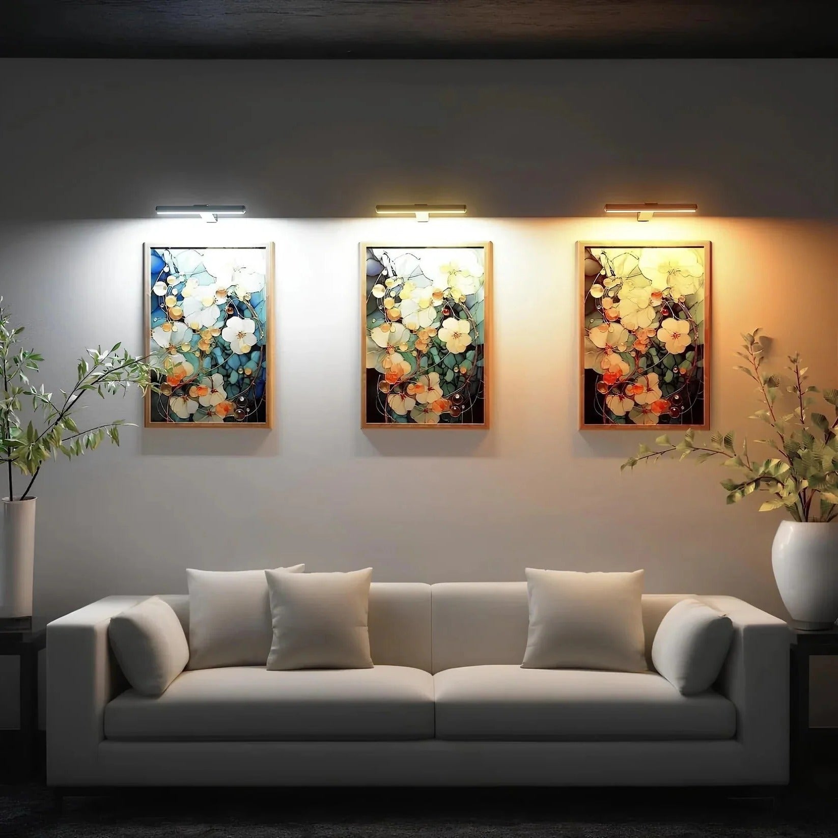 Battery-Powered LED Frame Lighting