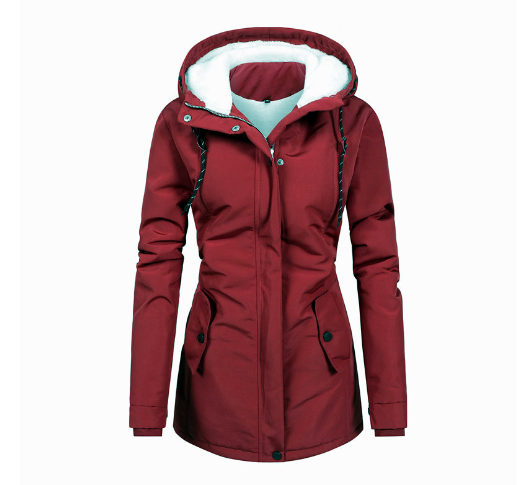 EliteShield Women's Waterproof Hooded Winter Jacket