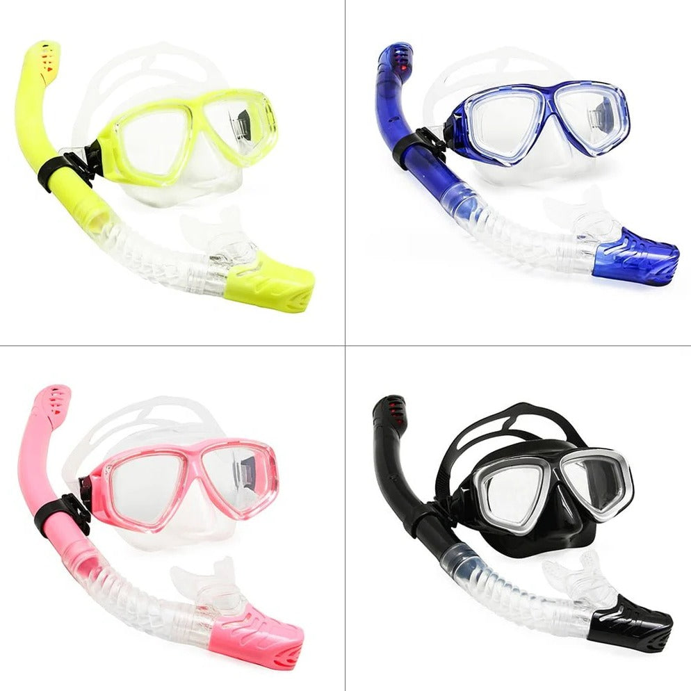 Premium Dive Mask with Anti-Fog Coating and Silicone Fit