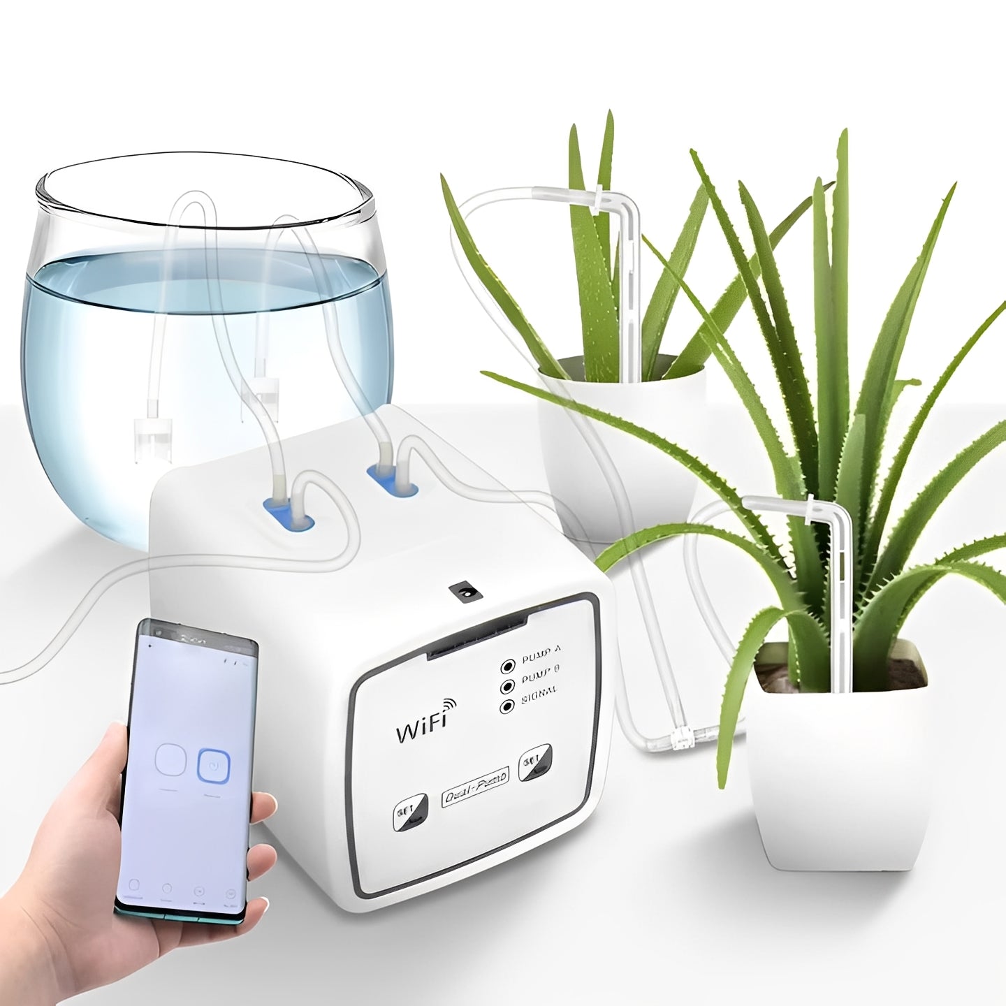 Smart Irrigation System with 20 Drip Nozzles for Plants