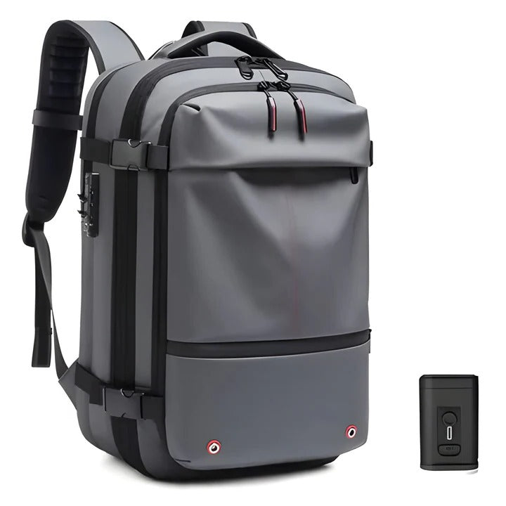 Smart Compression Backpack for Streamlined Travel
