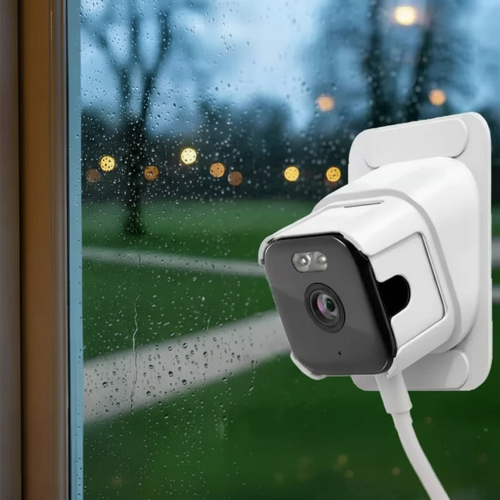 Smart Window Security Camera with Color Night Vision & Audio