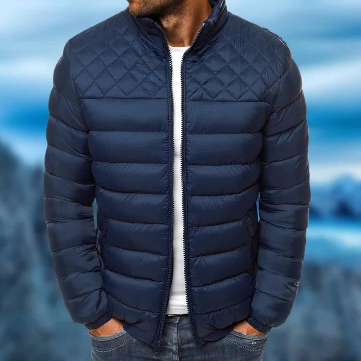 Men's Weather-Resistant Quilted Jacket for All Conditions