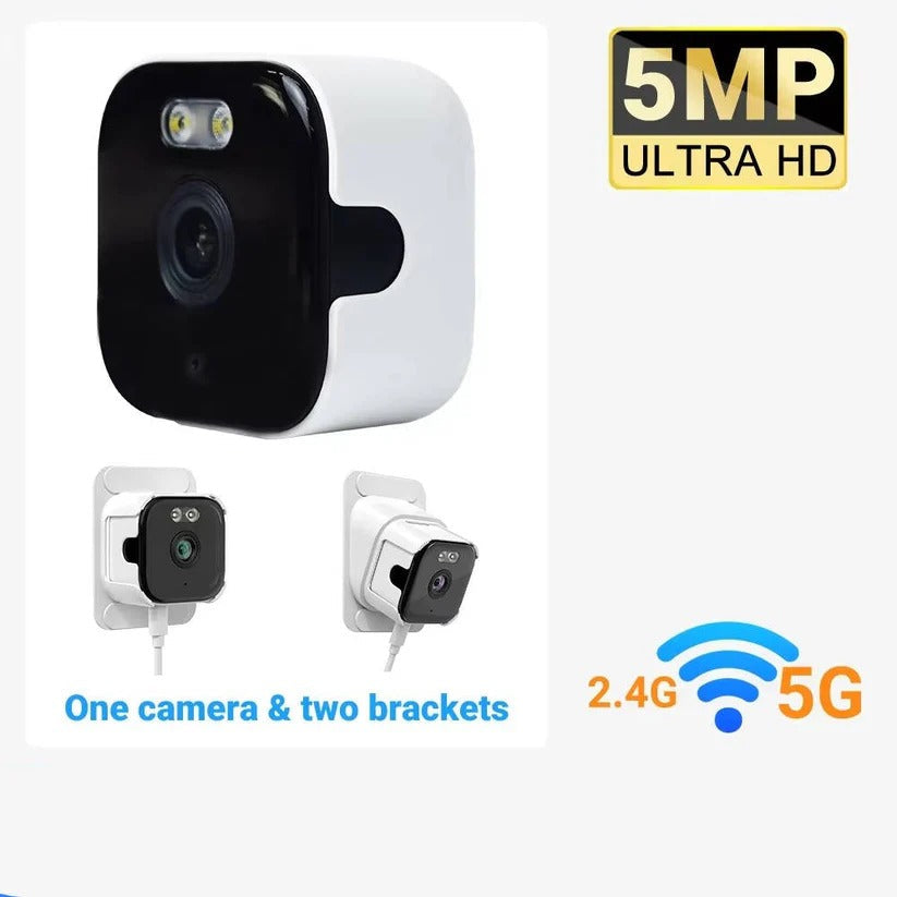 Smart Window Security Camera with Color Night Vision & Audio