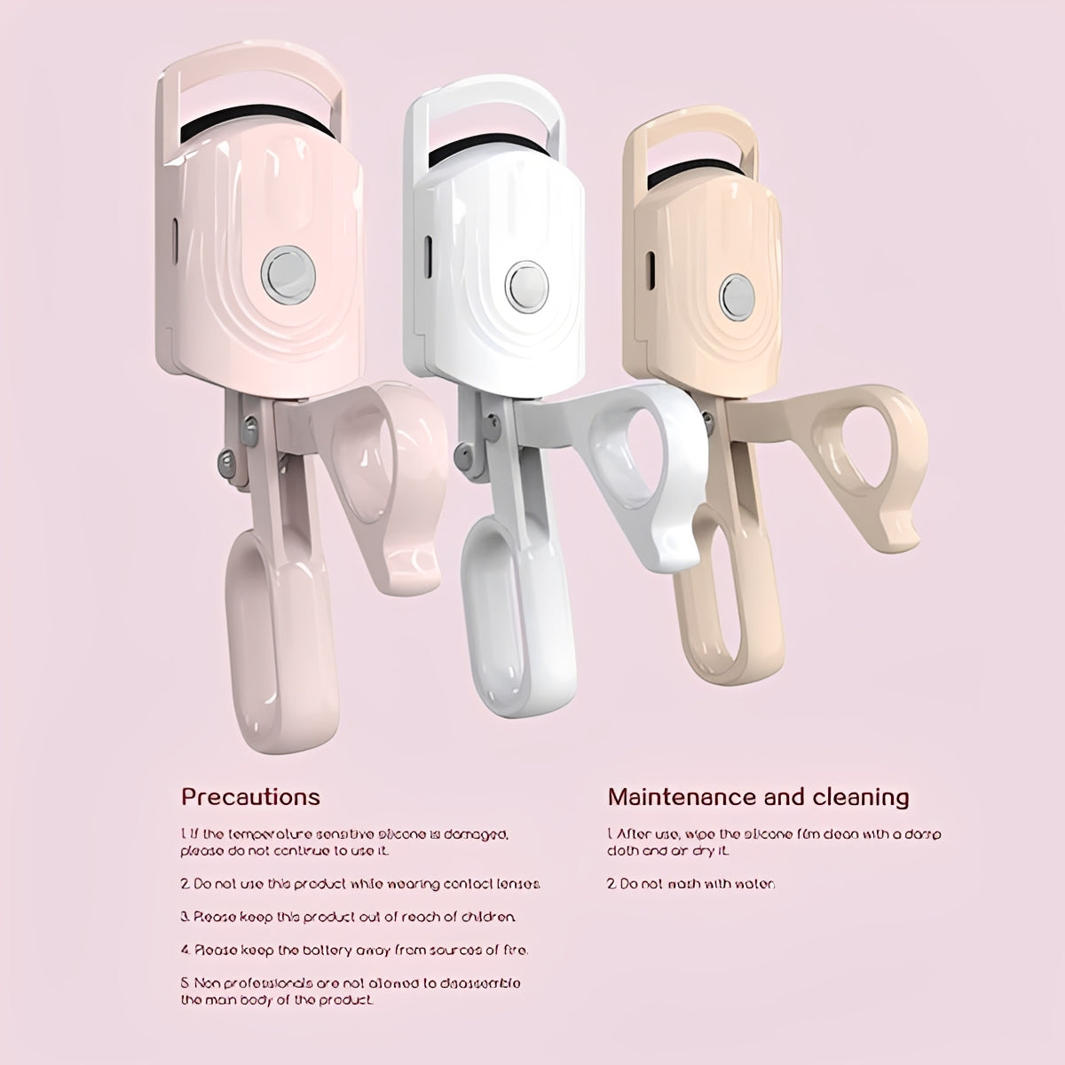 Instant Heating Rechargeable Eyelash Curler for Perfect Lashes