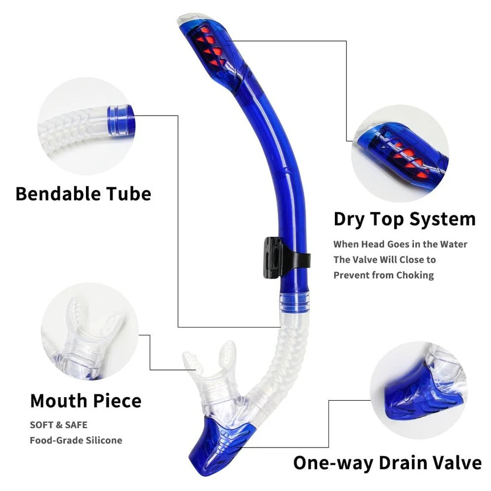 Premium Dive Mask with Anti-Fog Coating and Silicone Fit