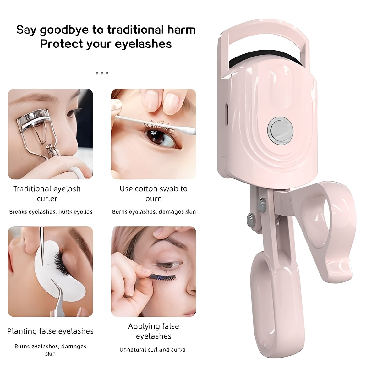 Instant Heating Rechargeable Eyelash Curler for Perfect Lashes