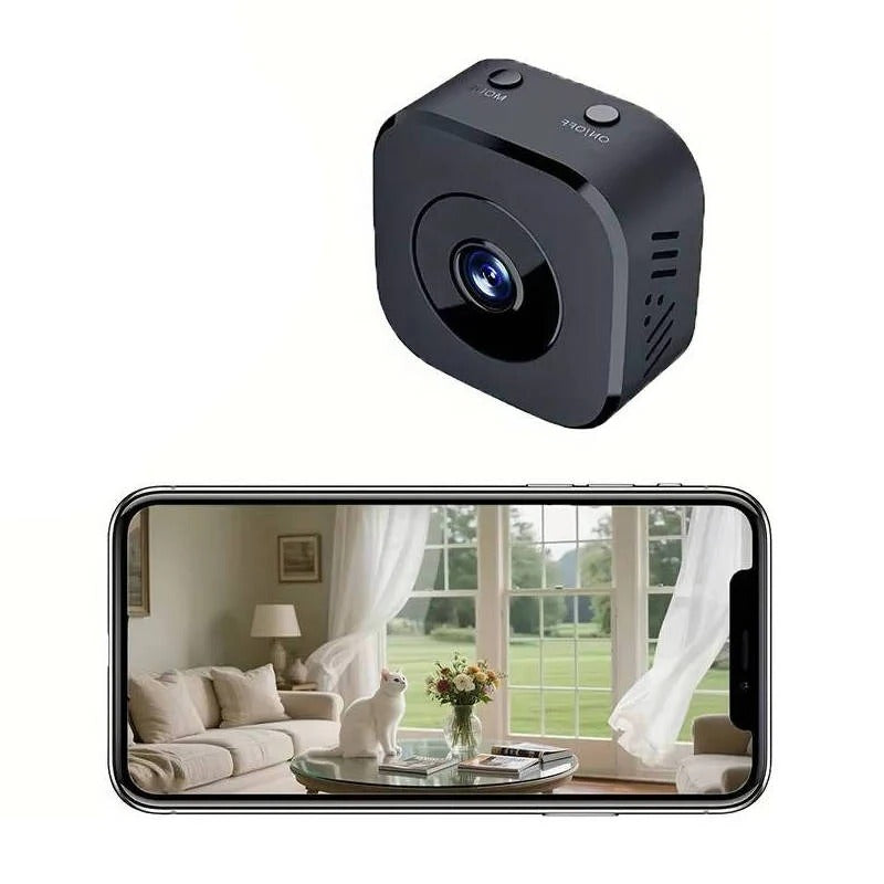 Compact 4K Indoor Surveillance Camera with Night Vision