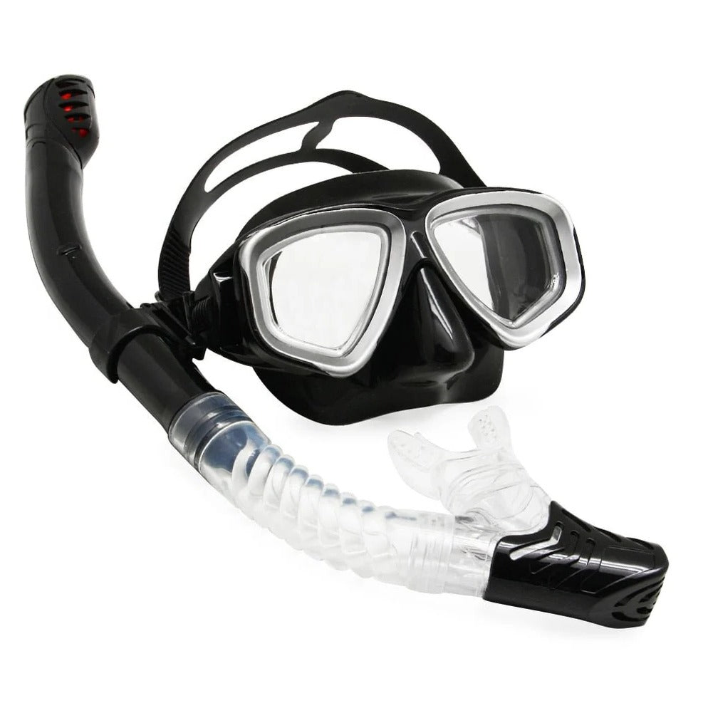 Premium Dive Mask with Anti-Fog Coating and Silicone Fit