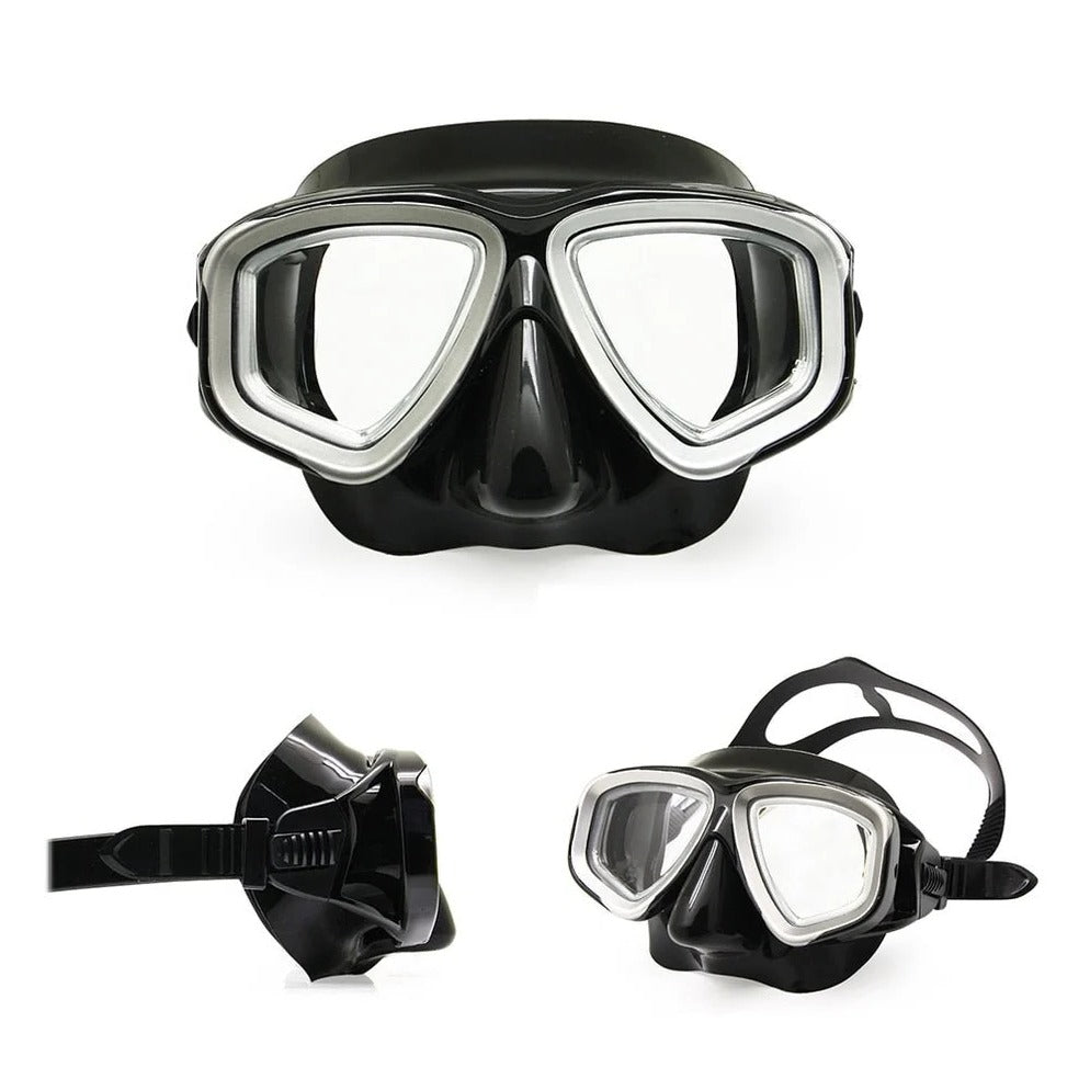 Premium Dive Mask with Anti-Fog Coating and Silicone Fit