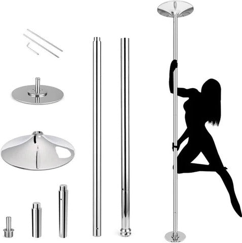 1.7in Portable Dance Pole for Home Fitness and Spinning Workouts