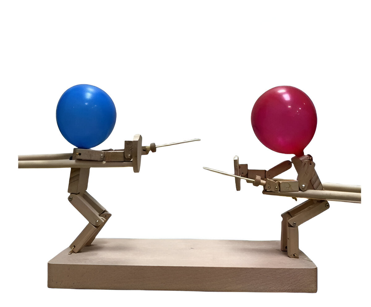 Puppet Game with Wooden Fencing Figures