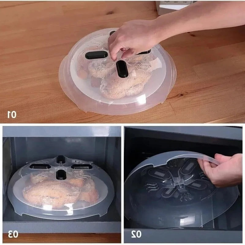 Microwave Splatter Guard with Magnetic Closure