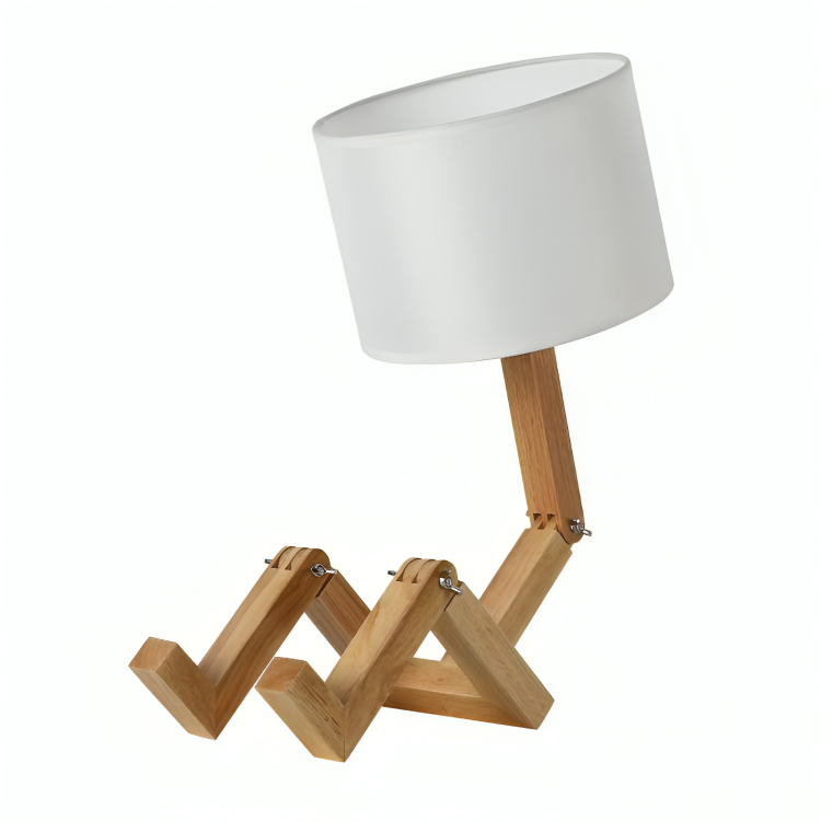 Elegant Lamp with Integrated Book Storage