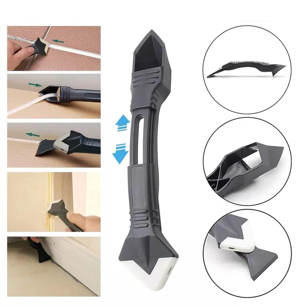 Silicone Caulking Tool - 3-in-1 Caulk Removal Solution