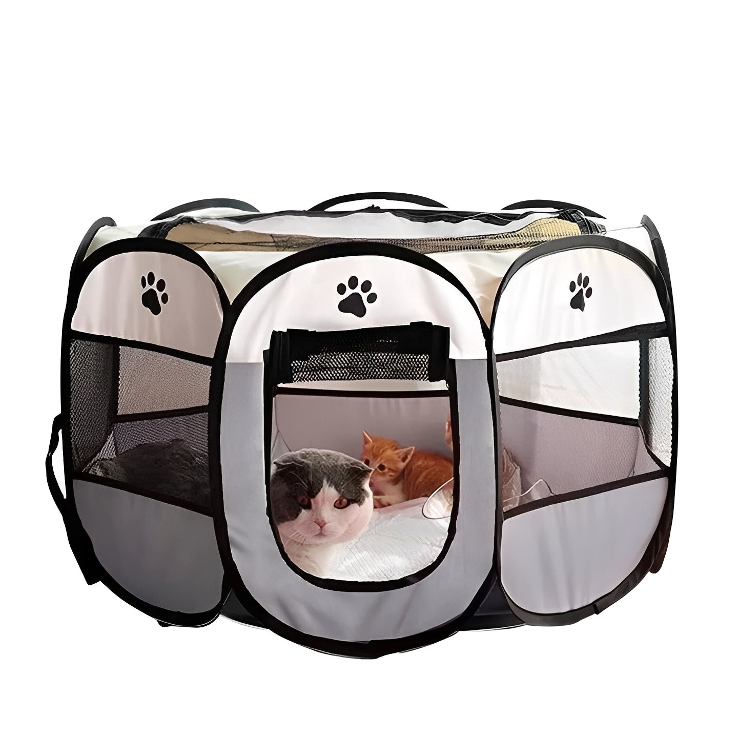 Secure Pop-Up Tent for Small Pets - Indoor & Outdoor Use