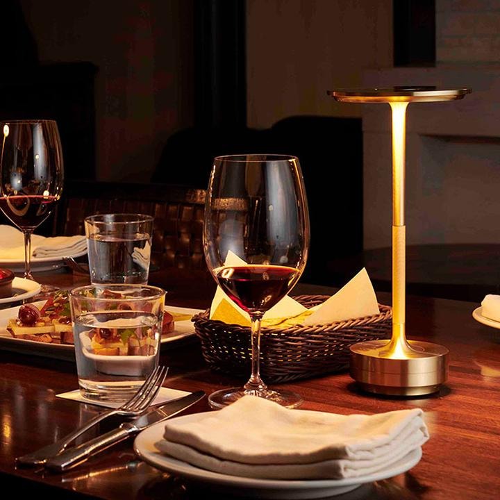 Rechargeable Touch-Control Table Lamp with Adjustable Brightness