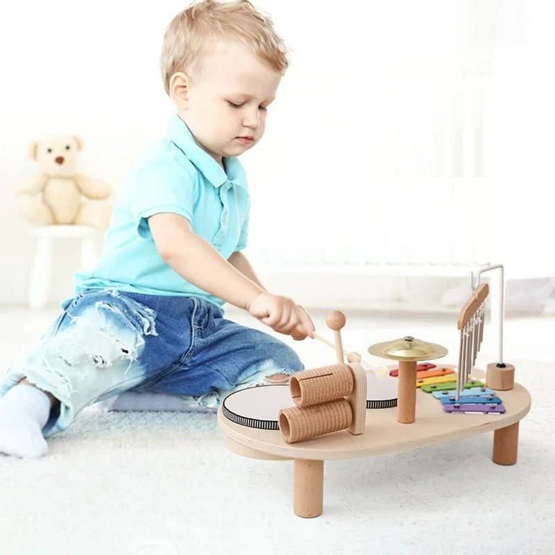 Melodic Explorer Wooden Musical Toy Set for Creative Infants