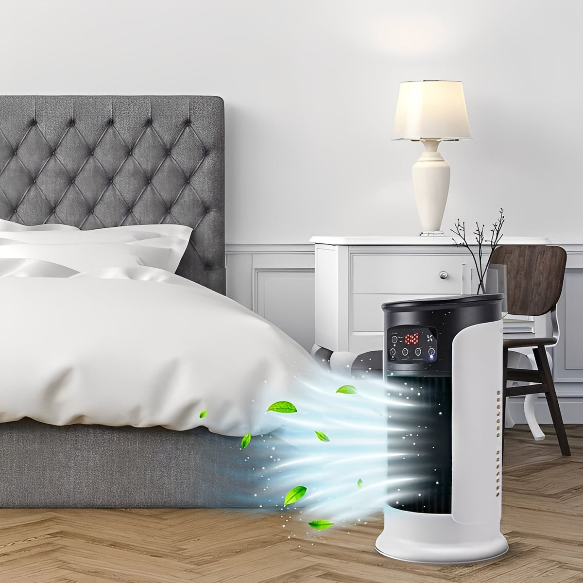 Compact Air Chiller with Timer & Water Reservoir