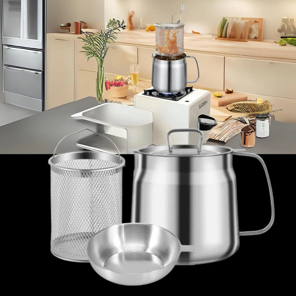Deep Fryer and Cooking Pot - 2-in-1 Kitchen Appliance
