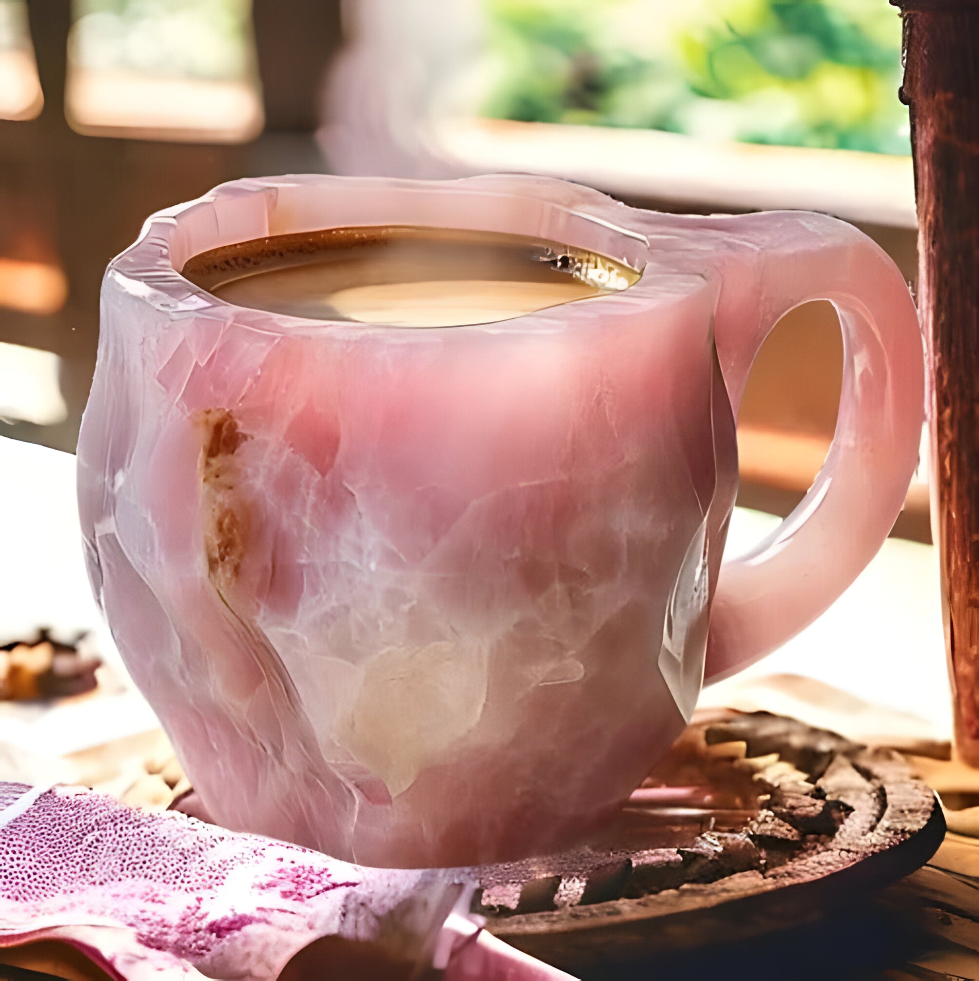 Coffee Mugs Made from Mineral Crystals